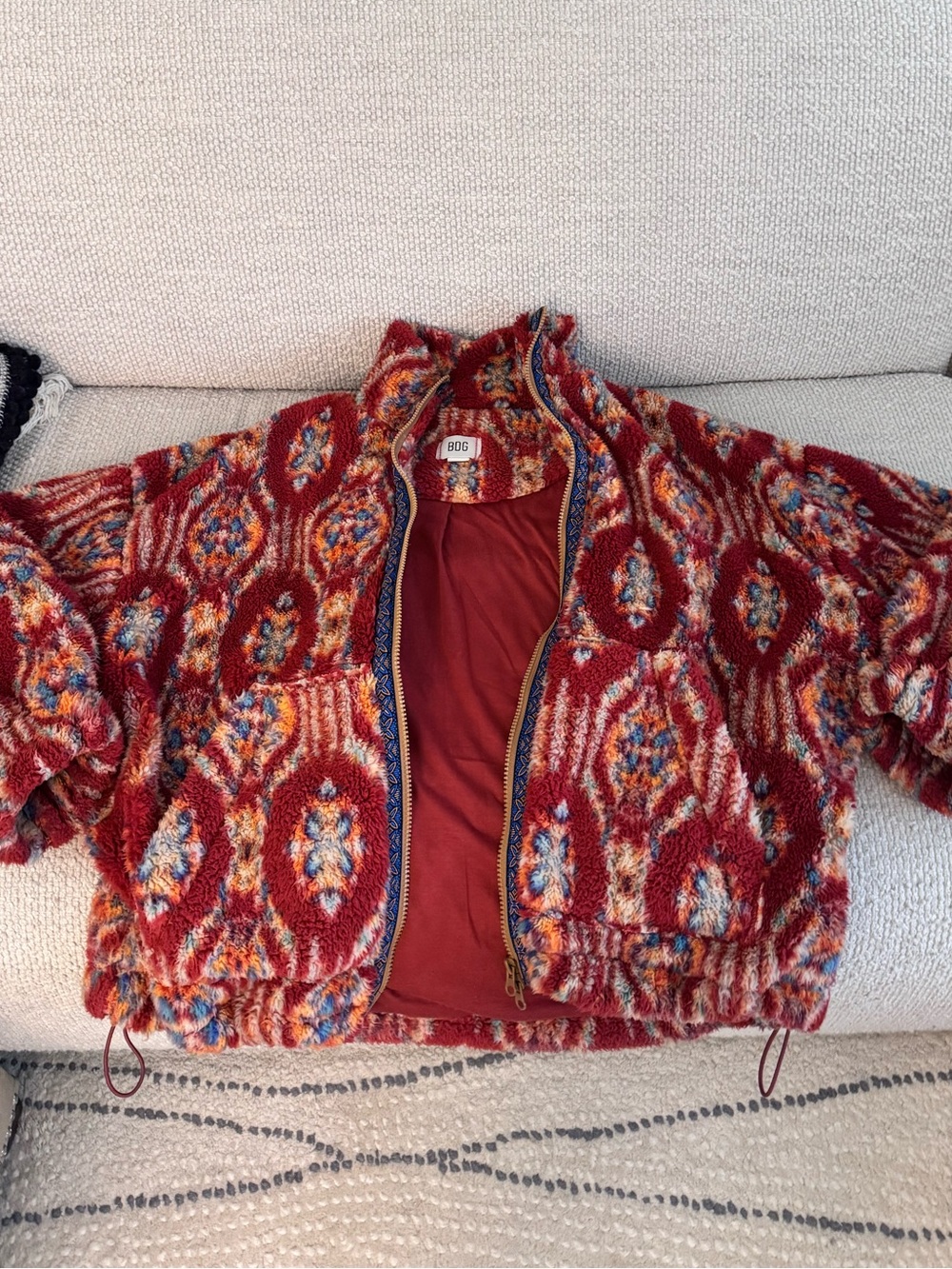 Urban Outfitters BDG Mae Piled Fleece Jacket - Picture 11 of 11